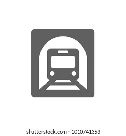 Subway icon in trendy flat style isolated on white background. Symbol for your web site design, logo, app, UI. Vector illustration, EPS