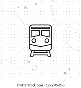 Subway icon, vector best flat icon on texture background , EPS 10
