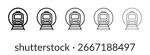 Subway icon vector collection. EPS 10
