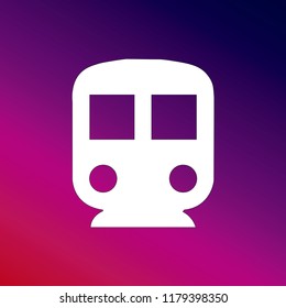 Subway icon vector illustrator creative design purple and pink gradient background