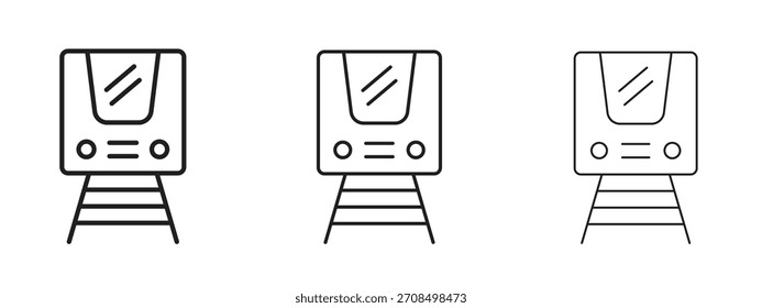 Ícones do metrô. Coleção de ícones de vetor perfeito de pixels