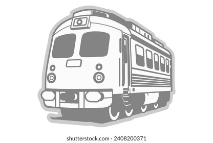 Subway icons set. Cartoon set of subway train vector icons for web design, train cartoon vector illustration, train logo