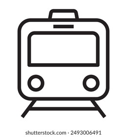 Icono de la línea del metro. Ilustración vectorial.