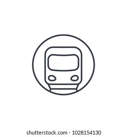 subway, metro, underground icon, linear
