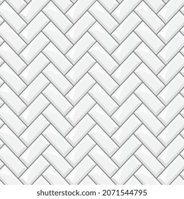 Subway seamless white pattern. Brick wall.