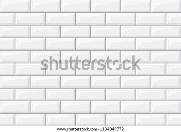 Subway seamless white pattern. Brick wall.\
Vector illustration