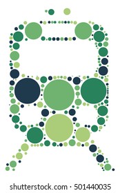 subway shape vector design by color point
