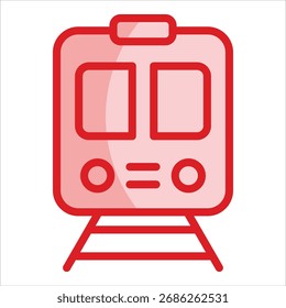 Elemento de ícone da estação de metrô para design