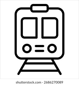 Elemento de ícone da estação de metrô para design