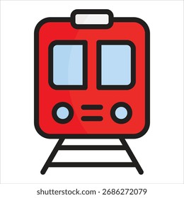 Elemento de ícone da estação de metrô para design