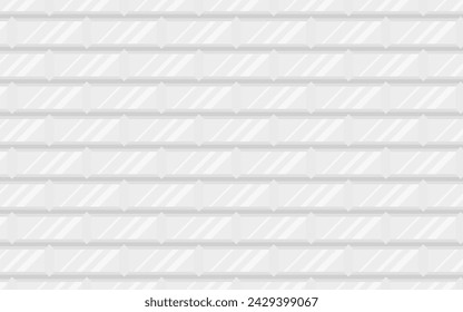 subway tile background. white seamless stack bond patter for kitchen backsplash, bathroom wall, shower. vector grid tile texture