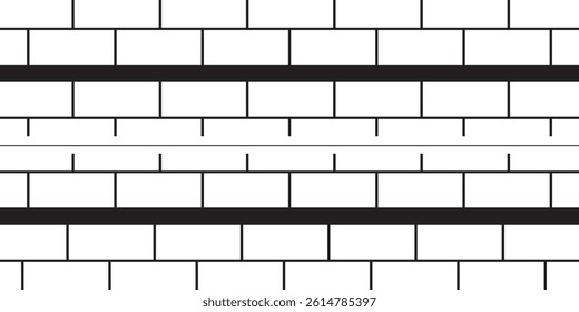 Subway Tile Seamless Pattern - Classic subway tile pattern design. eps 10