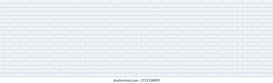 Subway tile seamless pattern with vector abstract background and geometric shapes for kitchen or bathroom by white ceramic brick wall