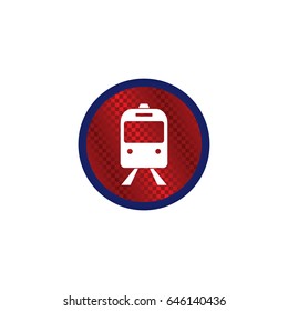 subway train glossy color website internet icon button theme vector art