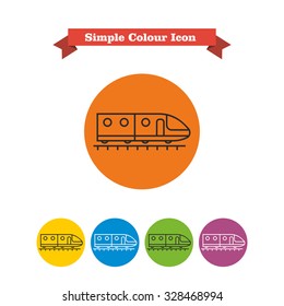 Subway train icon