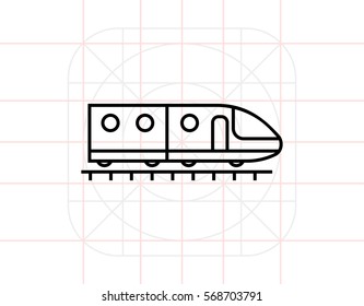 Subway train icon