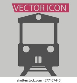 Subway train icon isolated sign symbol and flat style for app, web and digital design.