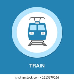 Subway Train Icon. Logo Element Illustration. Subway Train Symbol Design. Colored Collection. Subway Train Concept. Can Be Used In Web And Mobile