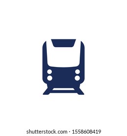 subway train icon on white