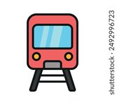 Subway train icon vector design templates simple and modern concept