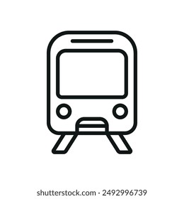 Subway train icon vector design templates simple and modern concept