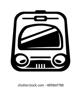 Subway Train Light Rail Car vector icon