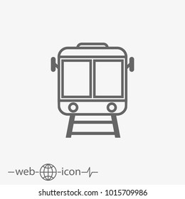 subway train vector icon