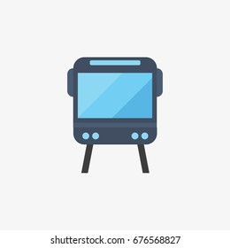 subway train vector icon