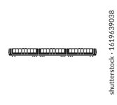 Subway train vector icon.Black vector icon isolated on white background subway train.
