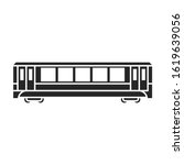 Subway train vector icon.Black vector icon isolated on white background subway train.