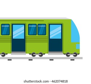 subway transport public icon vector illustration design