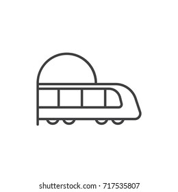 Subway, underground line icon.