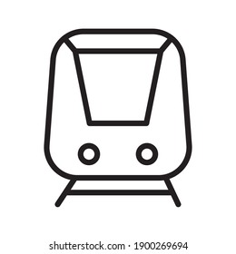 subway underground transport vehicle line style icon vector illustration design