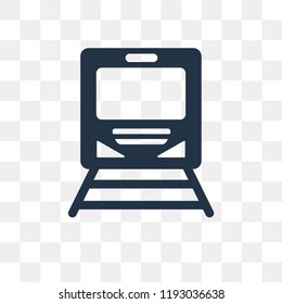 Subway vector icon isolated on transparent background, Subway transparency concept can be used web and mobile