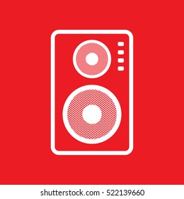 subwoofer audio speakers Icon Vector Illustration