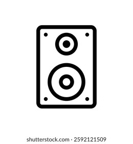 Subwoofer icon. Simple vector sign.