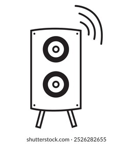 Subwoofer-Symbole Symbol, Vektorelemente für Infografiken