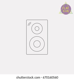 subwoofer line icon