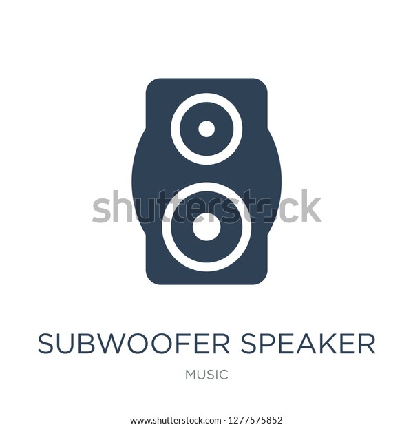 subwoofer speaker icon vector on white
background, subwoofer speaker trendy filled icons from Music
collection, subwoofer speaker vector
illustration