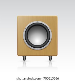 Subwoofer. Vector illustration