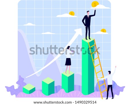 Succeed with teamwork For the ultimate goal business