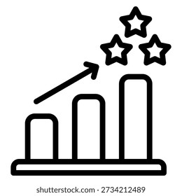 succes Elevate your professional projects with this line art icon. Specifically this icon related with tactical planning, Elearning, annual report and more