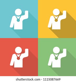 Succes Flat Icon Concept