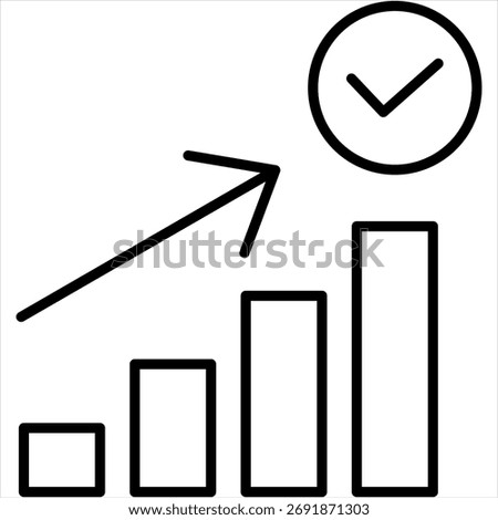 Succes Outline Icon Illustration Vector