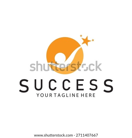 succes people logo icon vector illustration template design