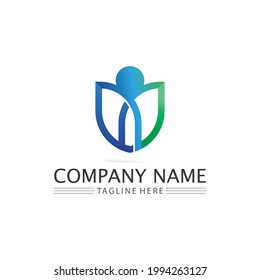 succes people  logo team work brand and business logo, vector community, unity colorful and friendship , partner teamwork care logo