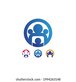 marca de trabajo del equipo de sucens people logo work y logotipo de negocios, comunidad vectorial, unidad colorida y amistad, logotipo del equipo de socios