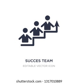 succes team icon on white background. Simple element illustration from People concept. succes team icon symbol design.