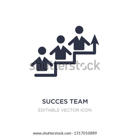 succes team icon on white background. Simple element illustration from People concept. succes team icon symbol design.