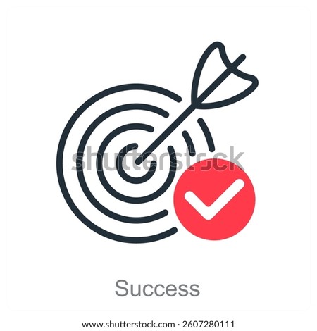 Success and achievement icon concept